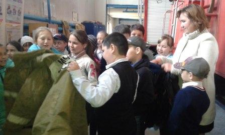 Экскурсия дружины юных пожарных в ПЧ №105